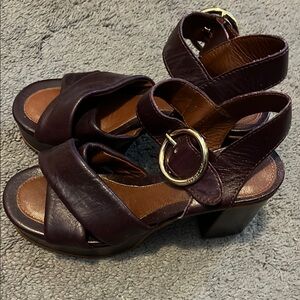 Elegant Brown Leather Sandals